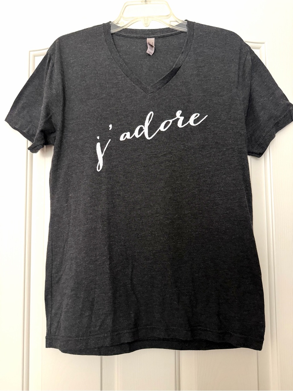 Women’s J'adore Graphic V-Neck Tee - Charcoal